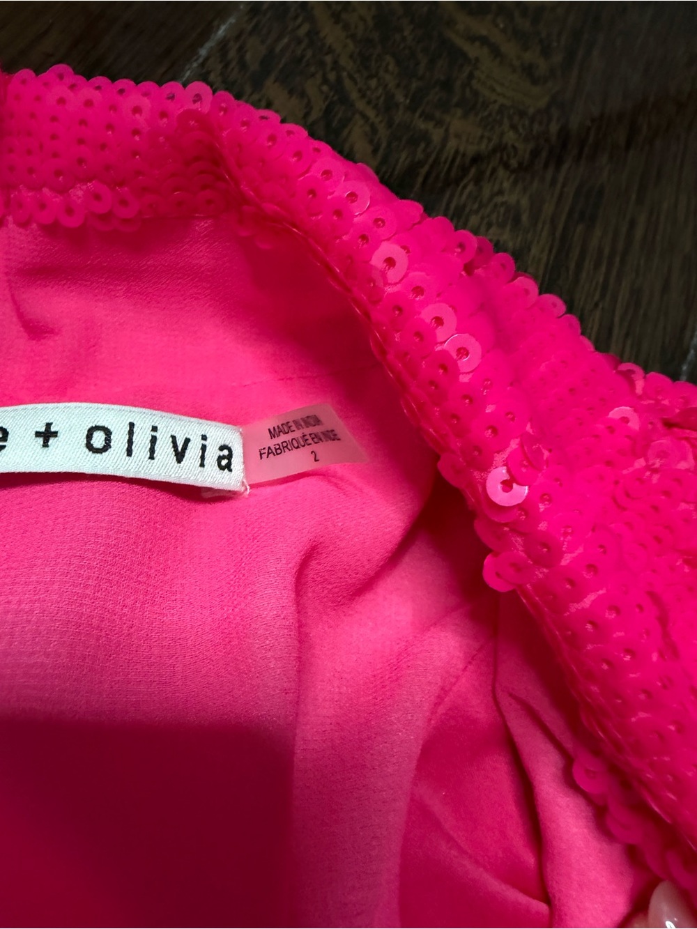 Alice and Olivia hit pink sequin blazer - Picture 4 of 7